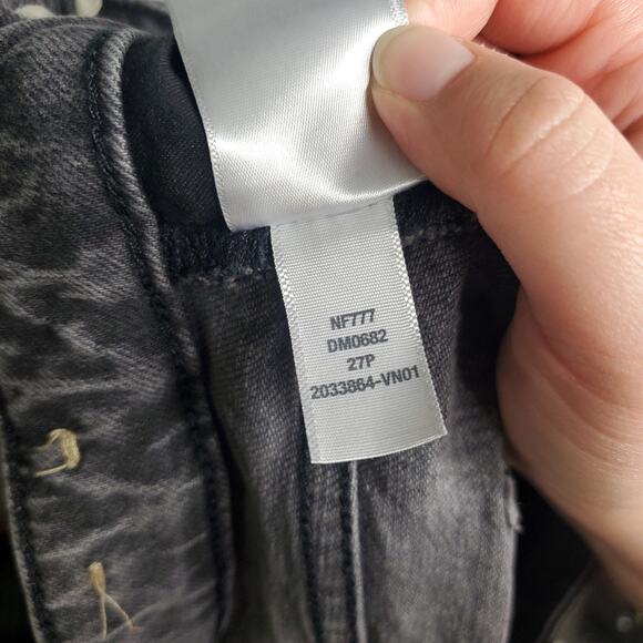 Madewell The Curvy Petite Perfect Vintage Straight Jean in Lunar Wash 27P Grey - Picture 15 of 16